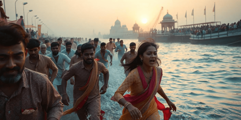 Mahakumbh 2025: Stampede-Like Situation at Sangam Ghat, Holy Dip Temporarily Called Off 1 Mahakumbh 2025: Stampede-Like Situation at Sangam Ghat, Holy Dip Temporarily Called Off