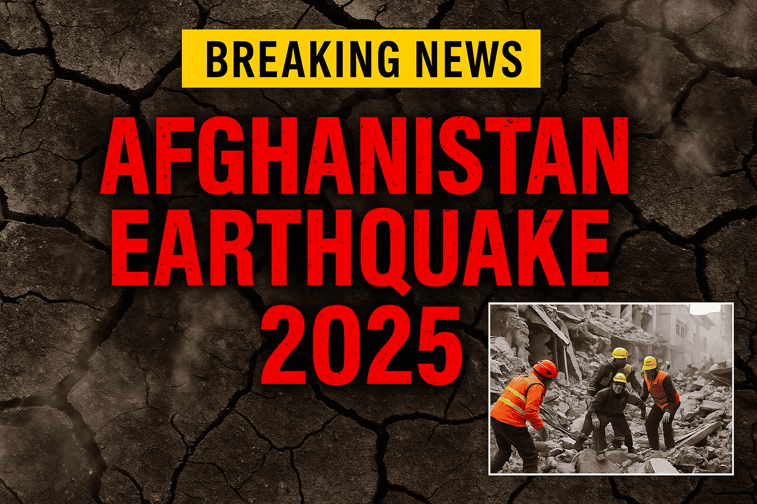 Afghanistan Earthquake 2025 Breaking News Thumbnail