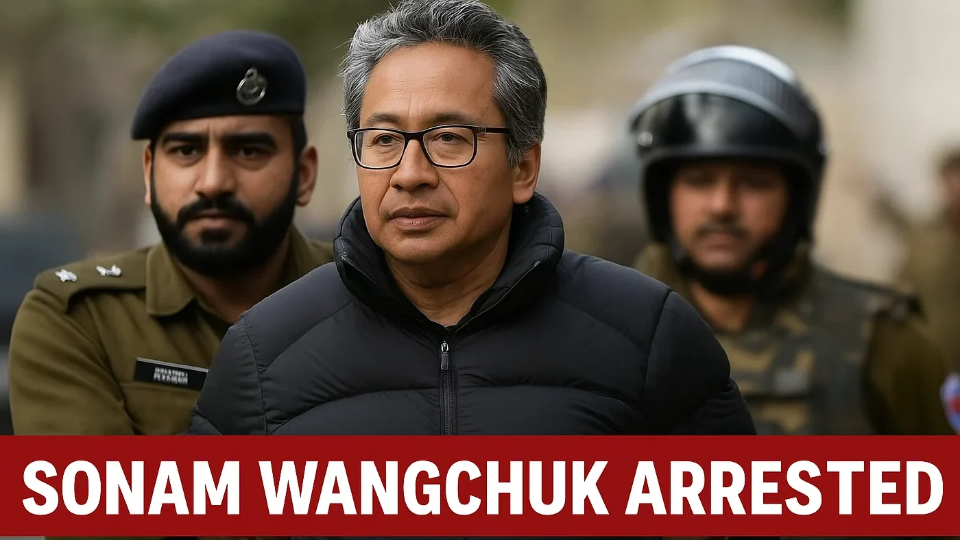 Sonam Wangchuk Arrested After Ladakh Protest Turns Violent