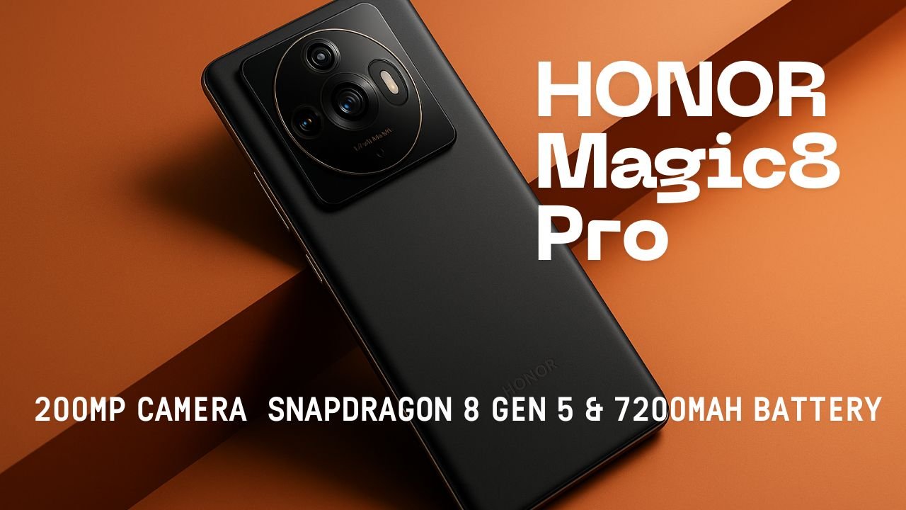 HONOR Magic8 Pro Launch 200MP Camera, Snapdragon 8 Gen 5 & 7200mAh Battery